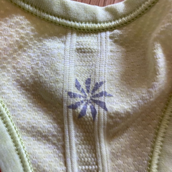 Athleta Set of 2 Womens Racer Back Tanks w Flattering Details /Lime / Orange / S - Picture 15 of 16